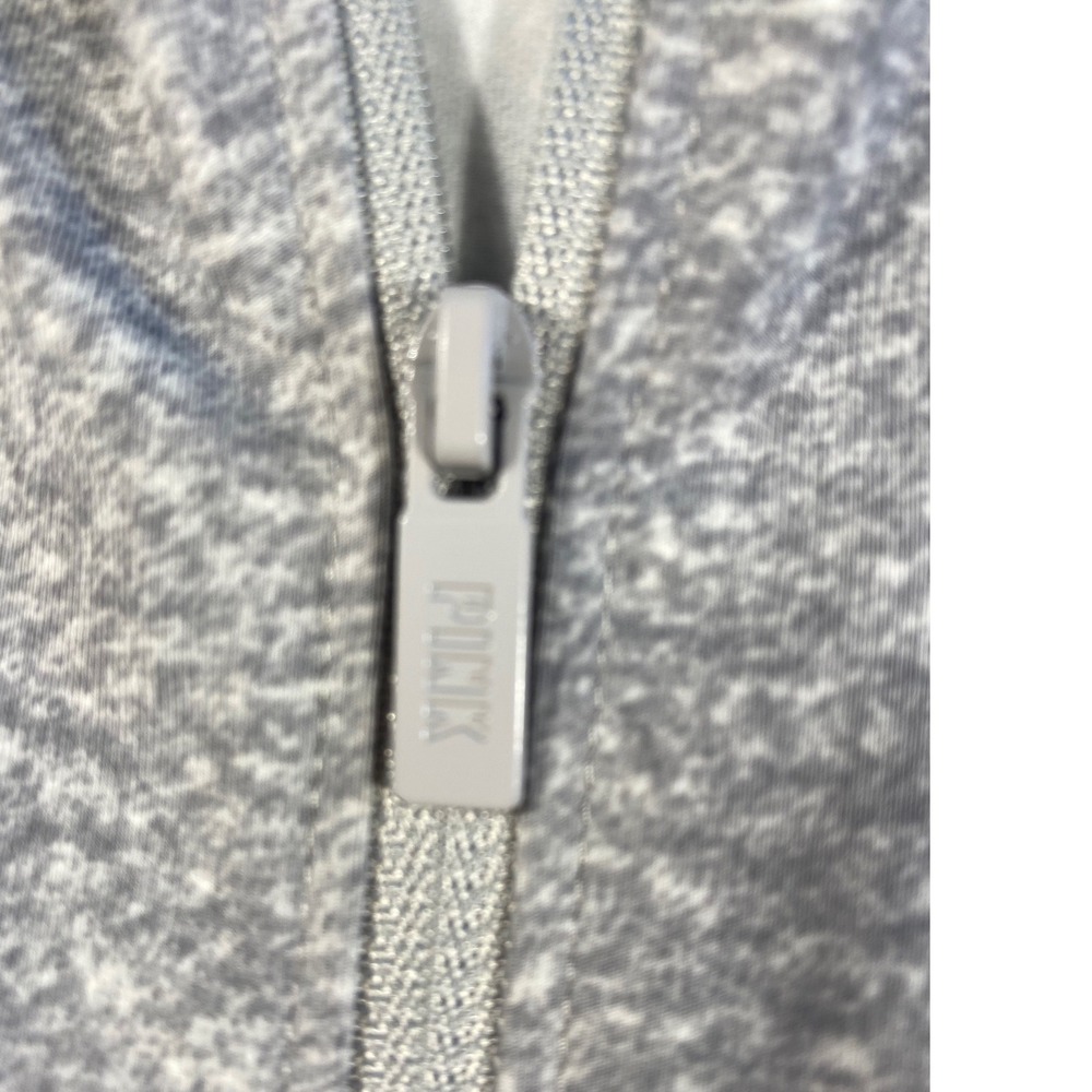 PINK Active Gray Quarter Zip Pullover Athletic To… - image 8